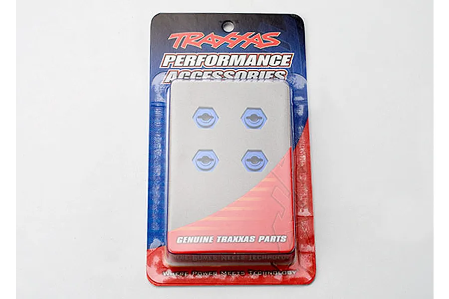 Traxxas Blue Aluminium 12mm Wheel Hexes 4Pcs image 5575