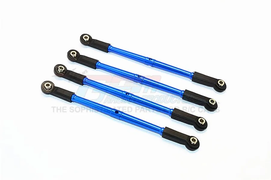 GPM Blue Aluminium Front/Rear Lower Linkages 4Pcs image 1