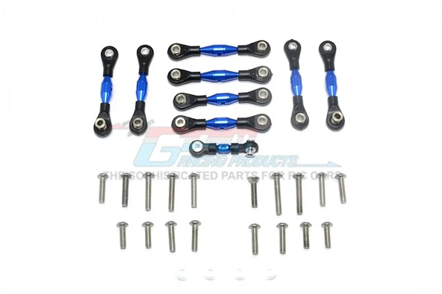 GPM Blue Aluminium Adjustable Linkages 9Pcs w/ Hardware image 55880