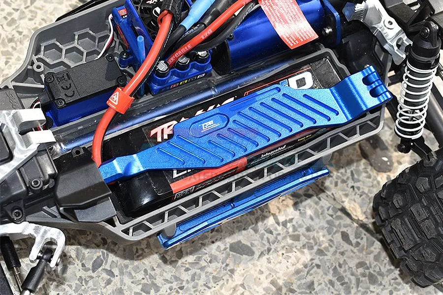 GPM Blue Aluminium Hoss 4X4 Battery Hold Down 3Pcs image 55883