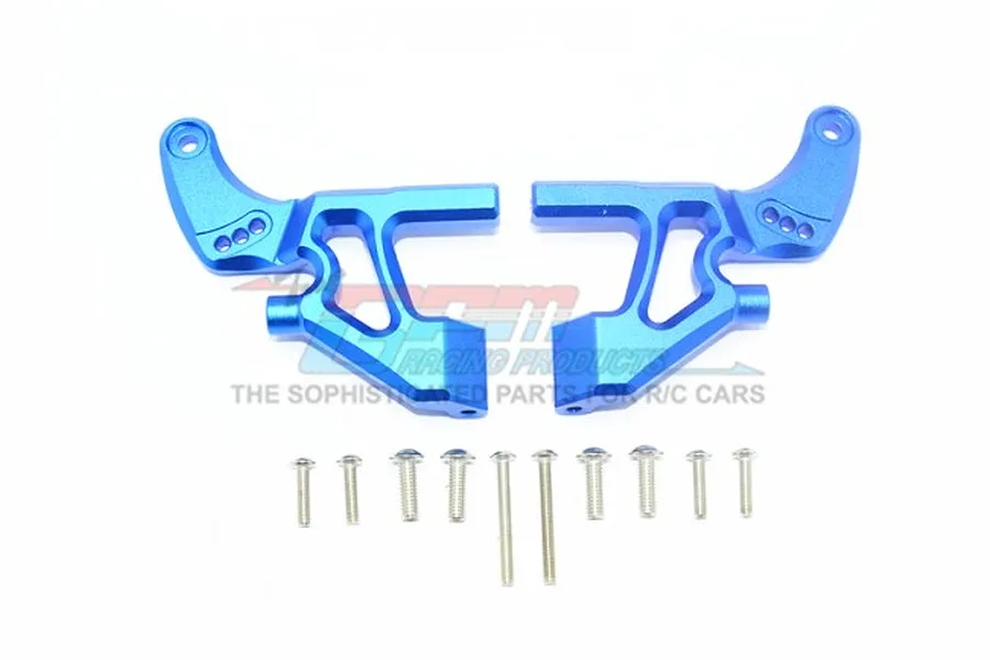 GPM Blue Aluminium Rear Wing Mounts 2Pcs w/ Hardware image 55885