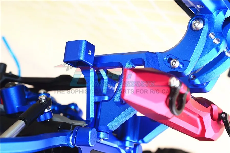 GPM Blue Aluminium Rear Wing Mounts 2Pcs w/ Hardware image 55886