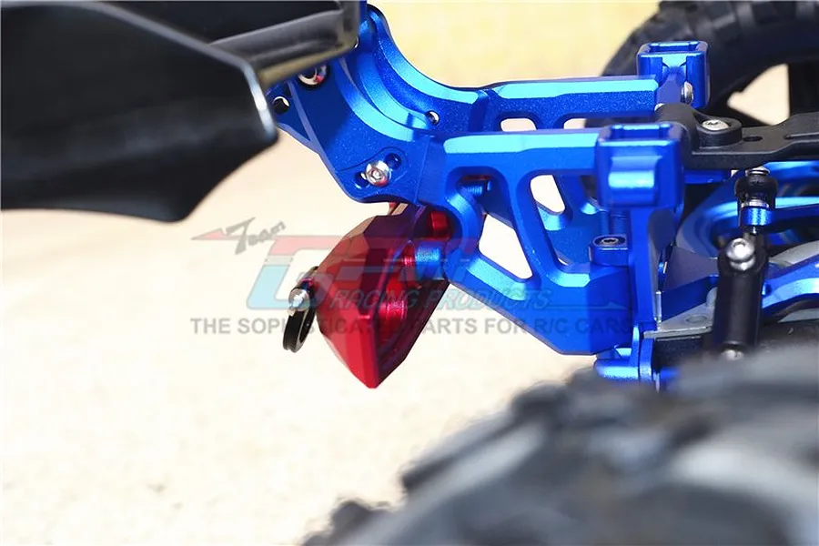 GPM Blue Aluminium Rear Wing Mounts 2Pcs w/ Hardware image 55888