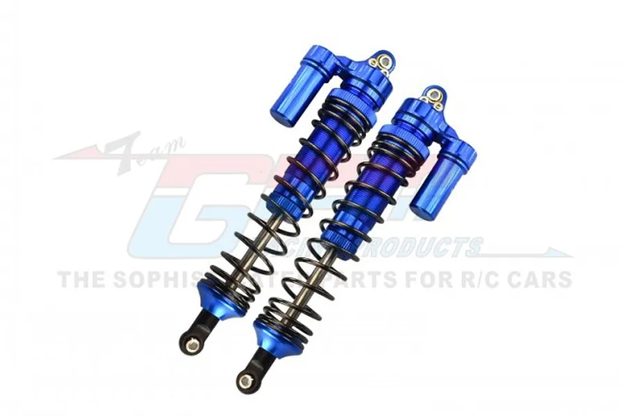 GPM Blue Aluminium 135mm UDR Front Adjustable Piggyback Shocks 2Pcs image 55890