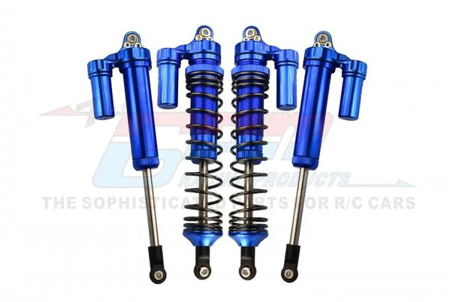 GPM Blue Aluminium 135mm UDR Front Adjustable Piggyback Shocks 4Pcs image 55896