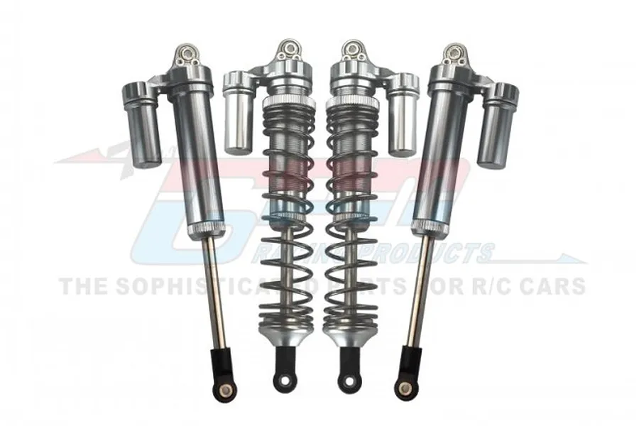 GPM Silver Aluminium 135mm UDR Front Adjustable Piggyback Shocks 4Pcs image 55897