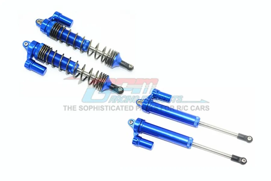 GPM Blue Aluminium UDR Rear Adjustable Piggyback Shocks 4Pcs image 55898