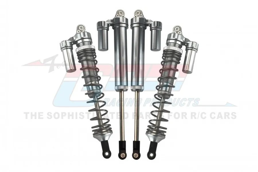 GPM Silver Aluminium UDR Rear Adjustable Piggyback Shocks 4Pcs image 55899