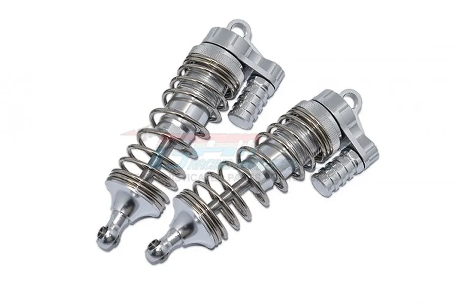 GPM Silver Aluminium 153mm 5ive-T Adjustable Piggyback Shocks image 55921