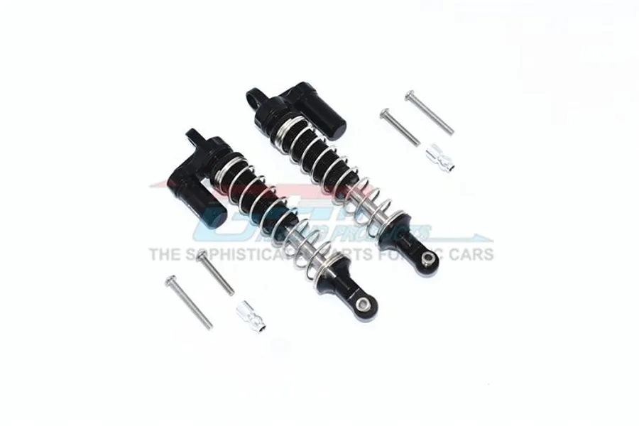 GPM Black Aluminium 100mm Adjustable Piggyback Shocks 2Pcs image 55922