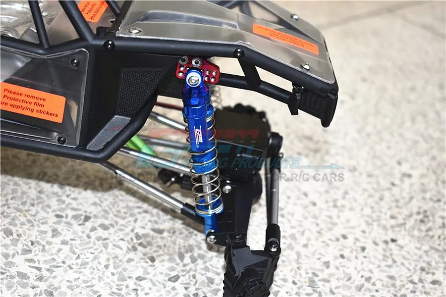 GPM Black Aluminium 100mm Adjustable Piggyback Shocks 2Pcs image 55924