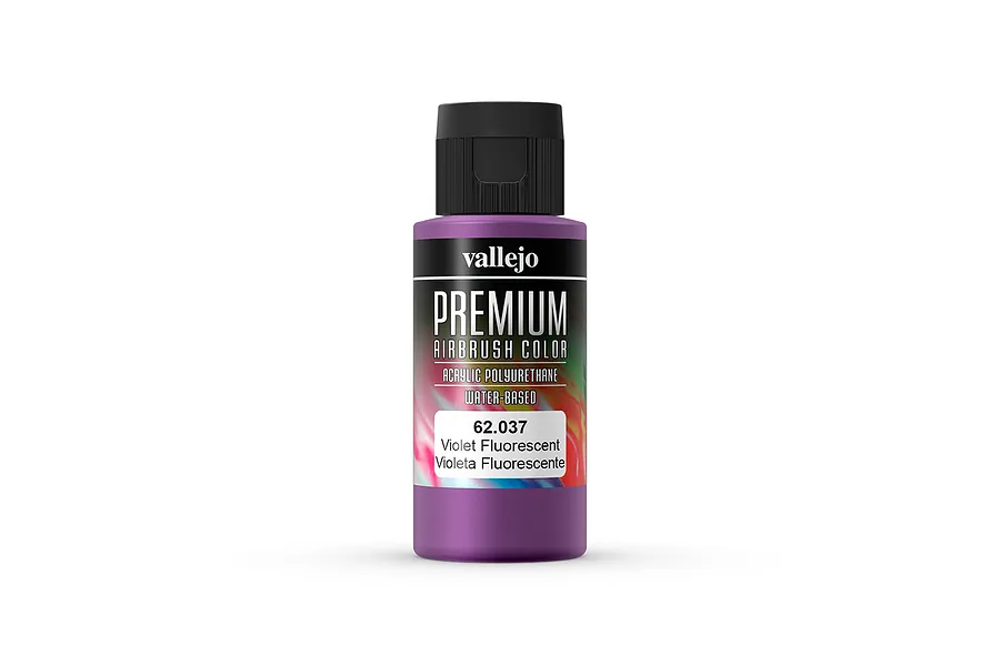 Vallejo Fluorescent Violet Polyurethane Premium Airbrush Colour 60ml image 55996