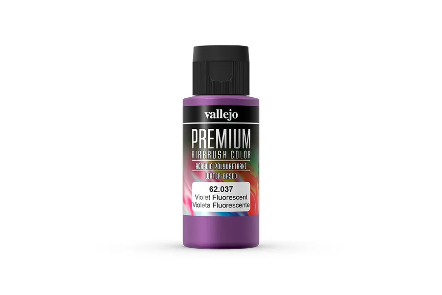 Vallejo Fluorescent Violet Polyurethane Premium Airbrush Colour 60ml image 55997