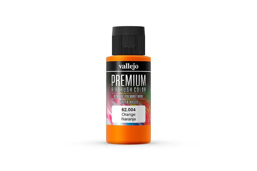Vallejo Orange Polyurethane Premium Airbrush Colour Paint 60ml image 56026