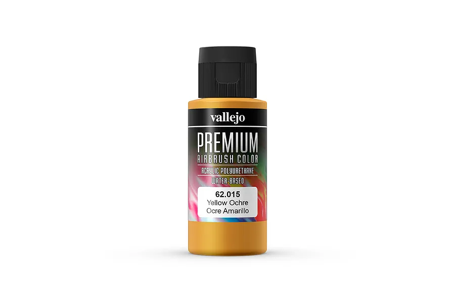 Vallejo Yellow Ochre Polyurethane Premium Airbrush Colour Paint 60ml image 1