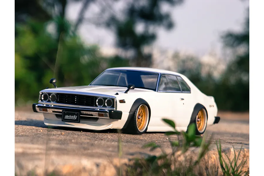 Killerbody 1/10 1977 Skyline Hardtop 2000 GT-ES Whte Painted Body Shell w/ Decals image 56085