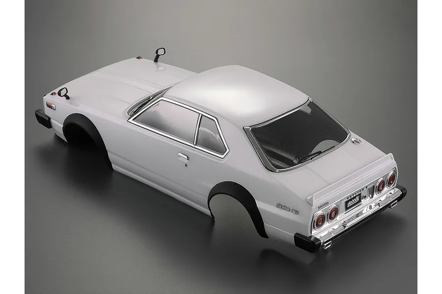 Killerbody 1/10 1977 Skyline Hardtop 2000 GT-ES Whte Painted Body Shell w/ Decals image 56089