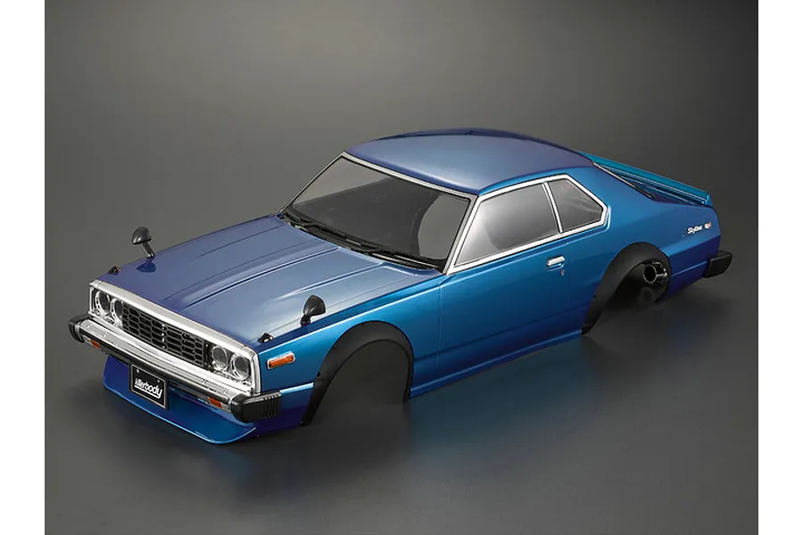 Killerbody 1/10 1977 Nissan Skyline Hardtop 2000 GT-ES Blue Painted Body Shell image 56098