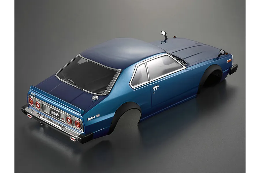 Killerbody 1/10 1977 Nissan Skyline Hardtop 2000 GT-ES Blue Painted Body Shell image 56102