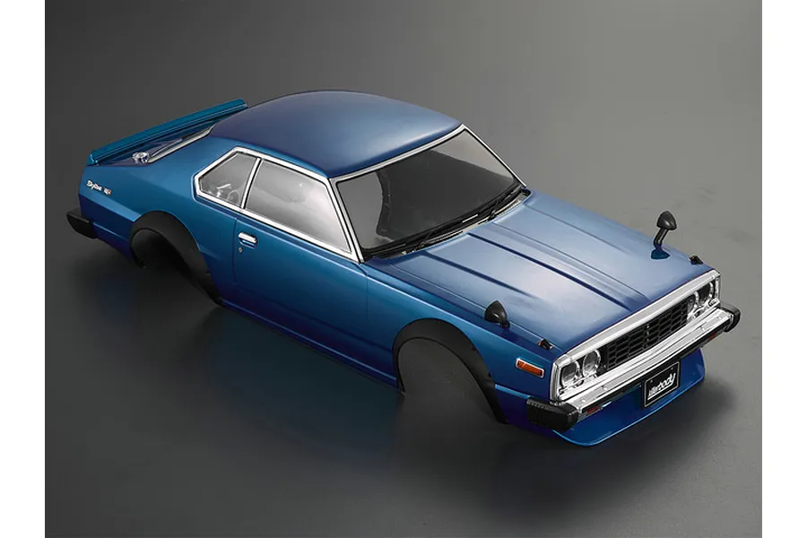 Killerbody 1/10 1977 Nissan Skyline Hardtop 2000 GT-ES Blue Painted Body Shell image 56105
