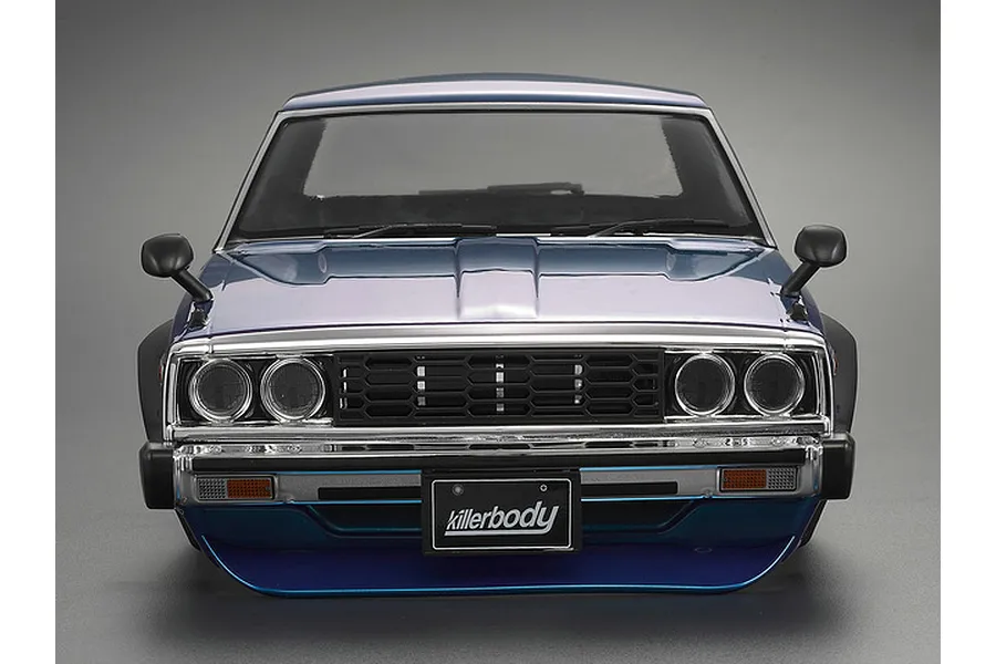 Killerbody 1/10 1977 Nissan Skyline Hardtop 2000 GT-ES Blue Painted Body Shell image 56109