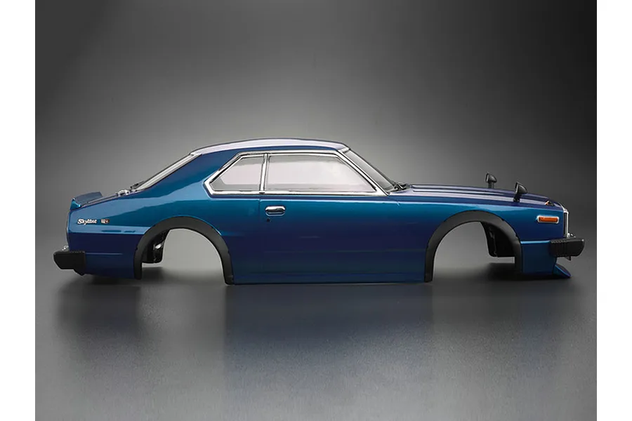 Killerbody 1/10 1977 Nissan Skyline Hardtop 2000 GT-ES Blue Painted Body Shell image 56113