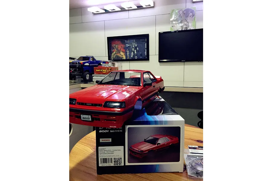 Killerbody 1/10 Nissan Skyline R31 Red Painted Body Shell w/ Decals image 56153