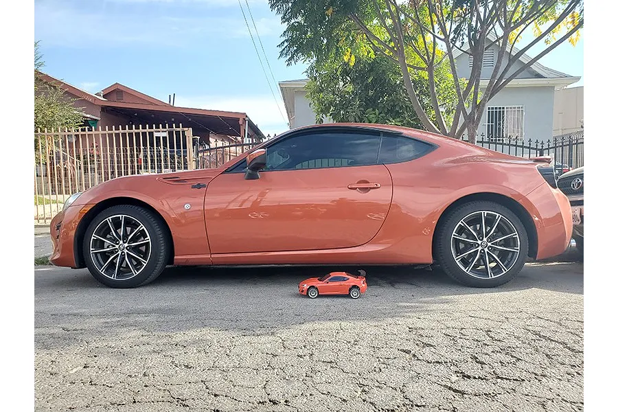 Killerbody 1/10 Toyota 86 Metallic Orange Painted Body Shell image 56169