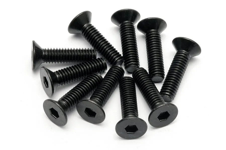 HPI 4x15mm Fine Thread Countersunk Head Screws 10Pcs image 5628