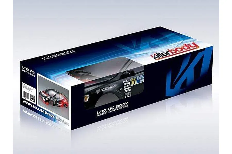 Killerbody 1/10 Mitsubishi Evolution X Rally Painted Body Shell image 56299