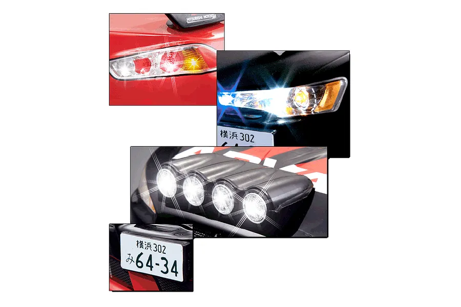 Killerbody 1/10 Mitsubishi Evolution X Rally Painted Body Shell image 56303