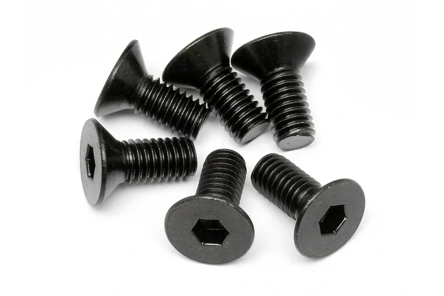 HPI 6x14mm Fine Thread Countersunk Head Screws 6Pcs image 5632