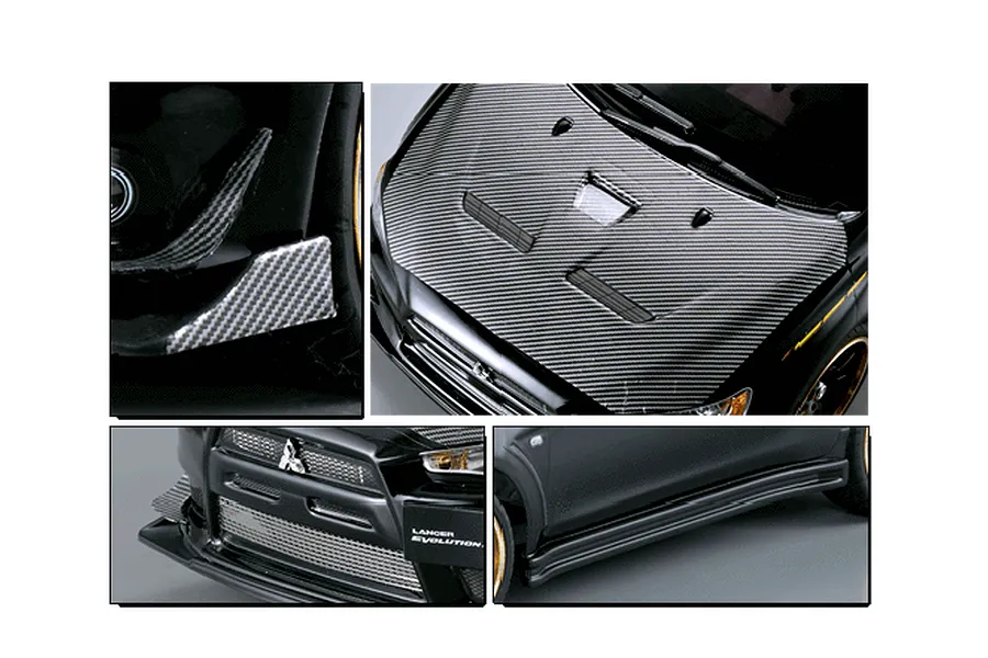 Killerbody 1/10 Mitsubishi Evolution X Rally Painted Body Shell image 56314