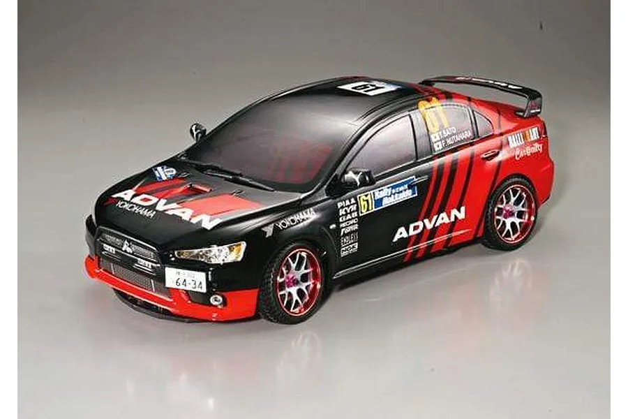 Killerbody 1/10 Mitsubishi Evolution X Rally Painted Body Shell image 56317