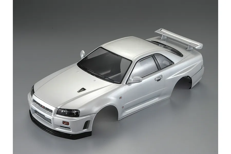 Killerbody 1/10 Nissan Skyline R34 Pearl White Painted Body Shell image 56319