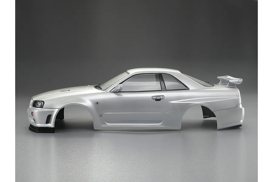 Killerbody 1/10 Nissan Skyline R34 Pearl White Painted Body Shell image 56328