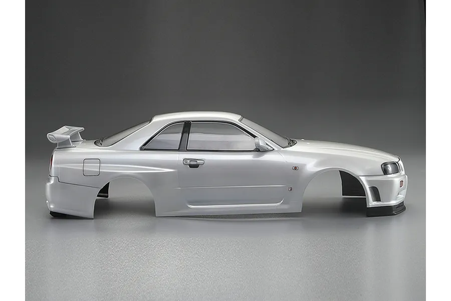 Killerbody 1/10 Nissan Skyline R34 Pearl White Painted Body Shell image 56329