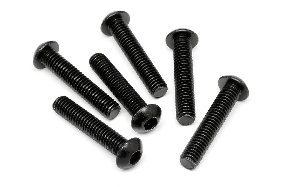 HPI 6x30mm Fine Thread Button Head Screws 6Pcs image 5634