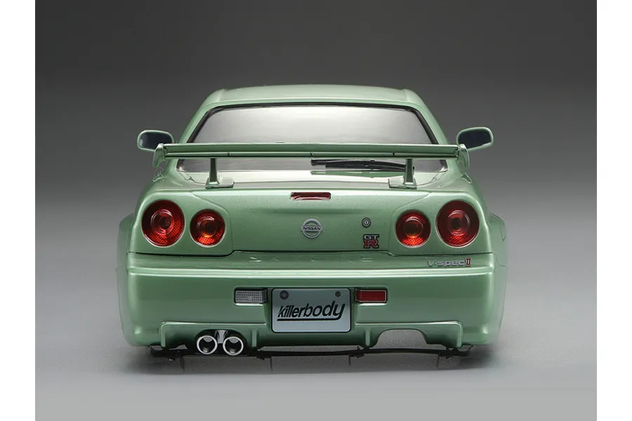 Killerbody 1/10 Nissan Skyline R34 Champagne Green Painted Body Shell image 56364
