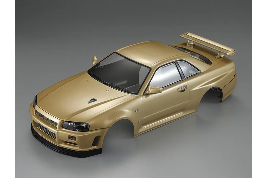 Killerbody 1/10 Nissan Skyline R34 Champagne Gold Painted Body Shell image 56368