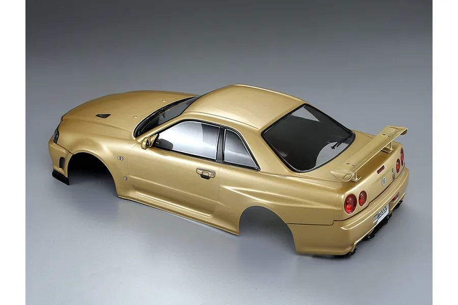 Killerbody 1/10 Nissan Skyline R34 Champagne Gold Painted Body Shell image 56374