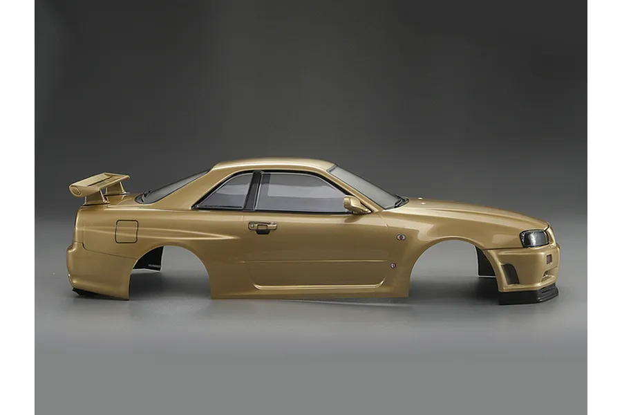 Killerbody 1/10 Nissan Skyline R34 Champagne Gold Painted Body Shell image 56378