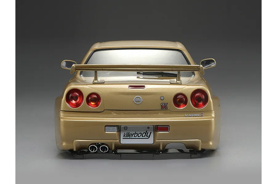 Killerbody 1/10 Nissan Skyline R34 Champagne Gold Painted Body Shell image 56382