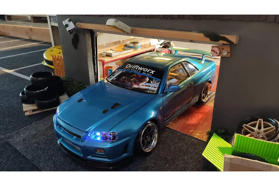 Killerbody 1/10 Nissan Skyline R34 Clear Unpainted Body Shell image 56384