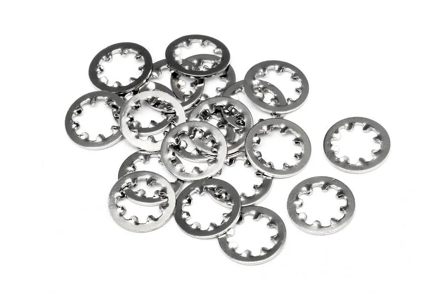HPI 4x8.5x0.8mm Steel Locking Washers 20Pcs image 5641