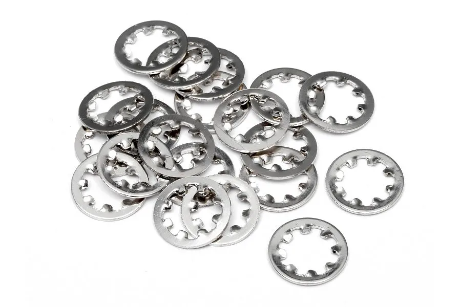 HPI 5x9.8x0.8mm Steel Locking Washers 20Pcs image 5642