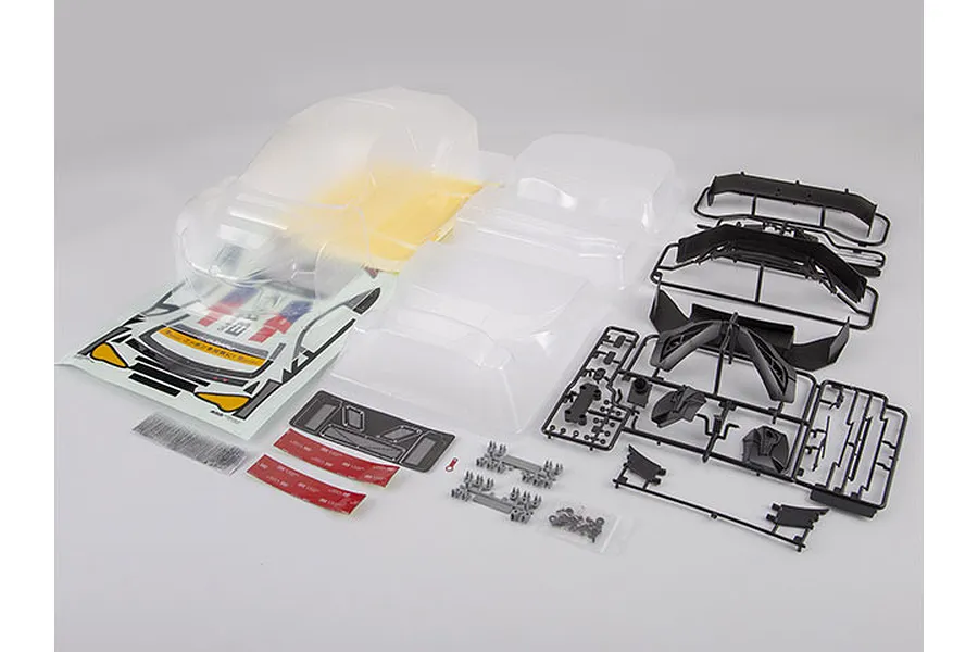 Killerbody 1/10 Subaru BRZ R&amp;amp;D Sports Unpainted Body Shell w/ Decals &amp;amp; Accessories image 56447
