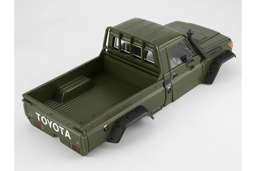 Killerbody 1/10 Toyota Land Cruiser 70 Hard Body Kit with Accessories - Military Green image 56475