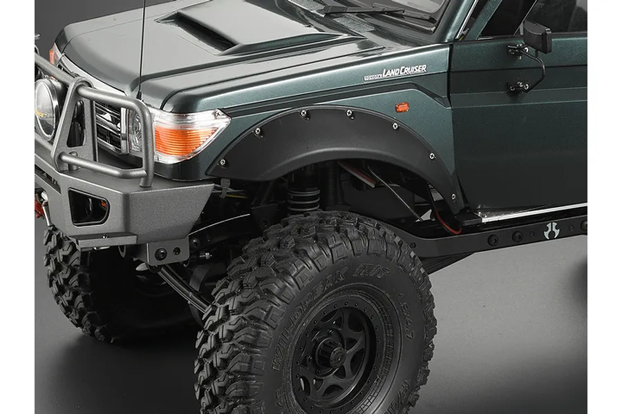 Killerbody Matte Black 1/10 Toyota Land Cruiser 4.53 - 4.72&amp;quot; Front Wheel Arches 2Pcs image 56512