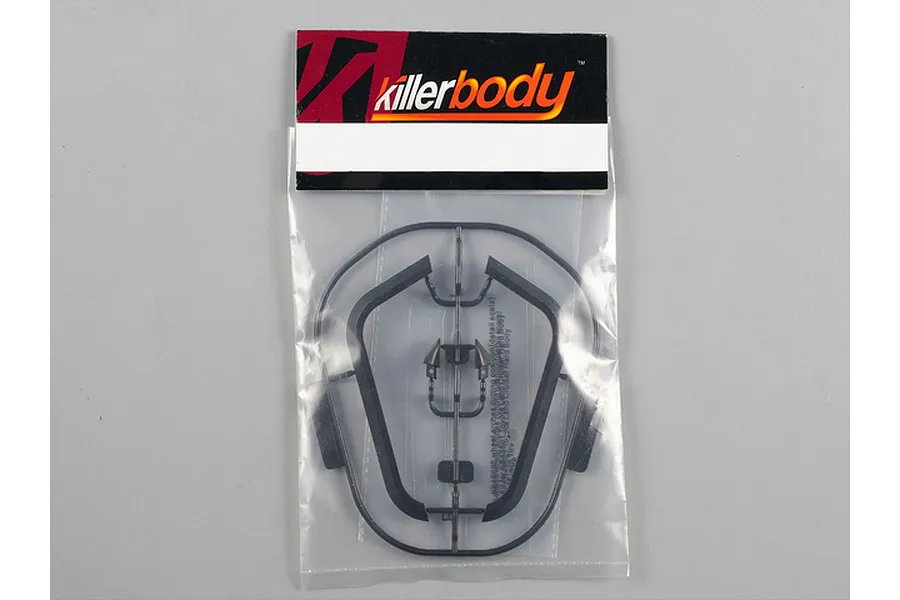 Killerbody Matte Black 1/10 Toyota Land Cruiser 3.75&amp;quot; Front Wheel Arches 2Pcs image 56516